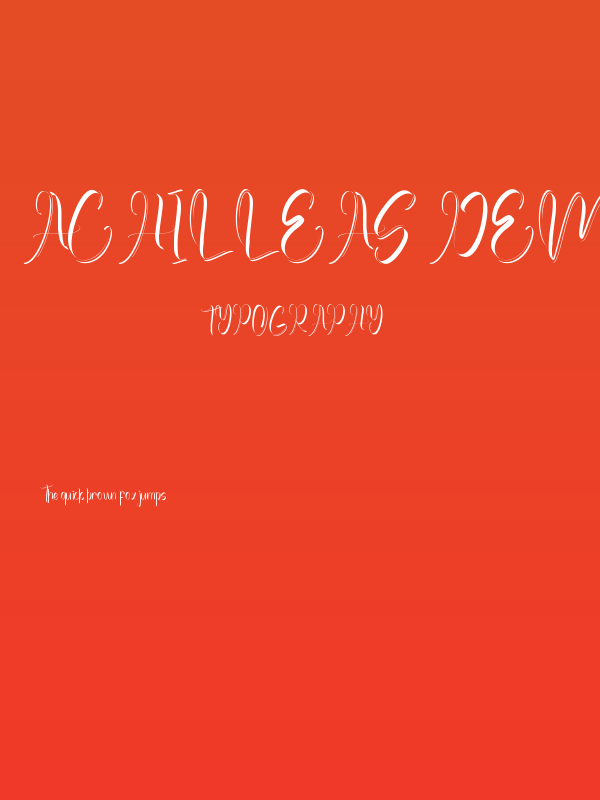 Achilleas Demo Poster