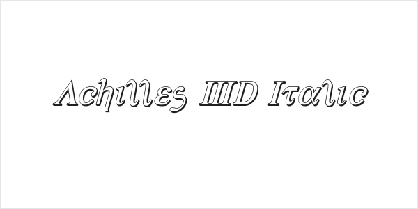 Achilles 3D Italic Logo
