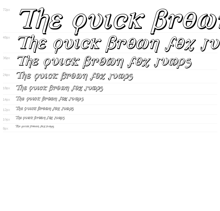 Achilles 3D Italic Waterfall