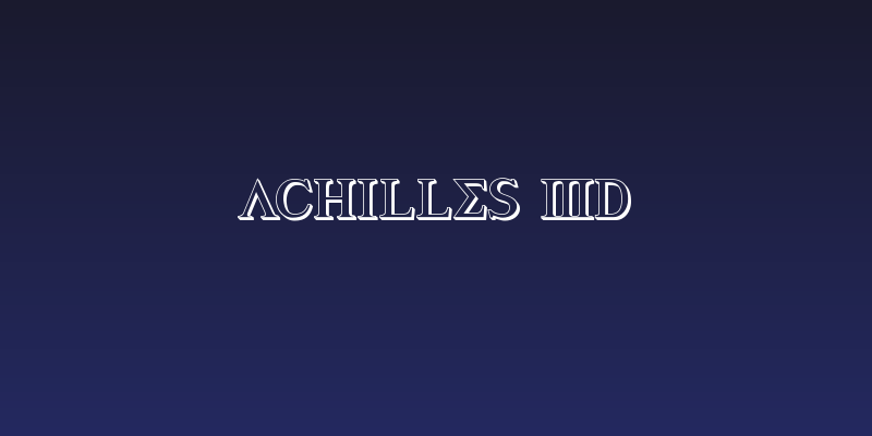 Achilles 3D Social Header