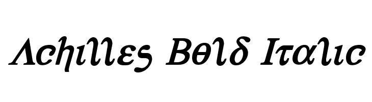 Achilles Bold Italic  font caratteri gratis