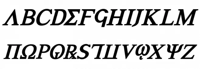 Achilles Bold Italic Шрифта ВЕРХНИЙ