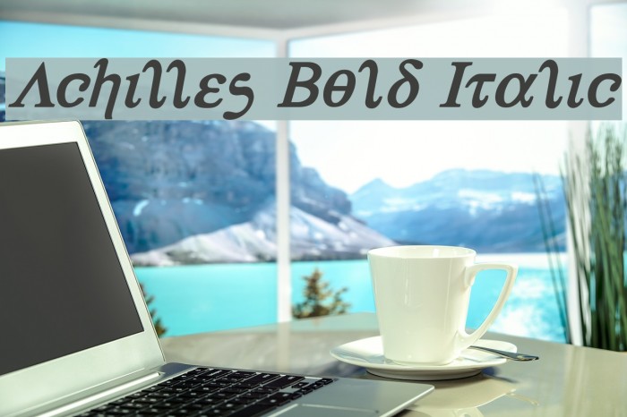 Achilles Bold Italic Example 3