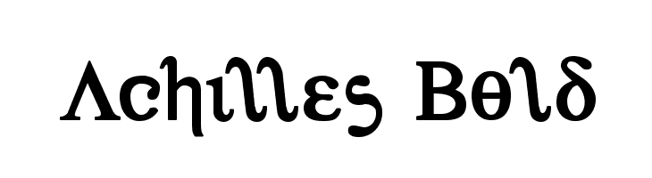 Achilles Bold  Frei Schriftart Herunterladen