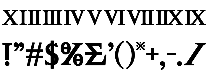 Achilles Bold Font OTHER CHARS