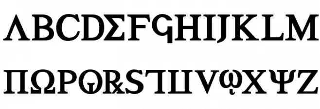 Achilles Bold Schriftart Groß