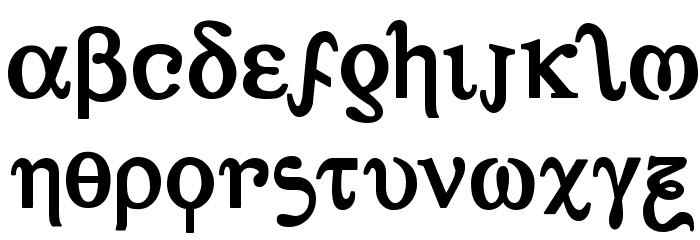 Achilles Bold Font LOWERCASE