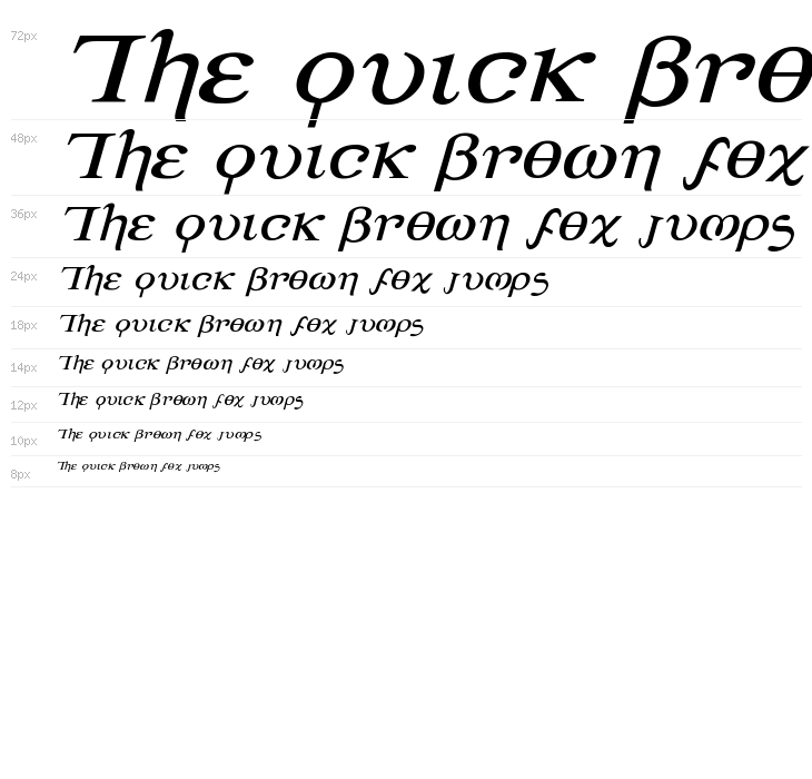 Achilles Expanded Italic Waterfall