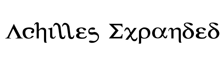 Achilles Expanded  font caratteri gratis