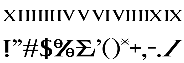 Achilles Expanded Font OTHER CHARS