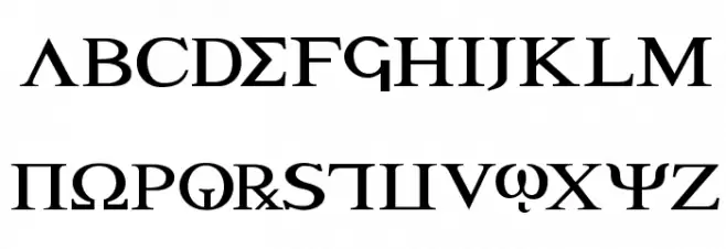 Achilles Expanded Schriftart Groß