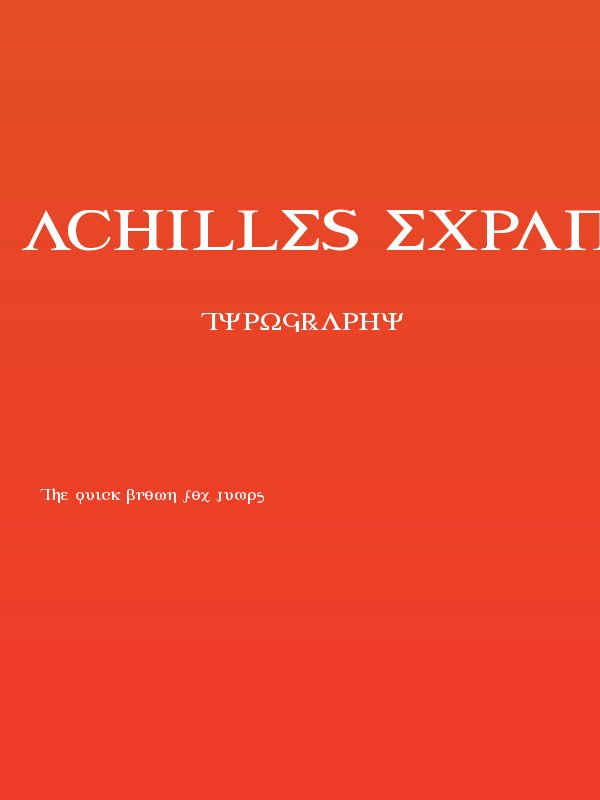 Achilles Expanded Poster
