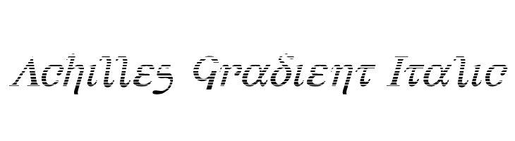 Achilles Gradient Italic  フリーフォントのダウンロード