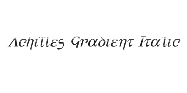 Achilles Gradient Italic Logo