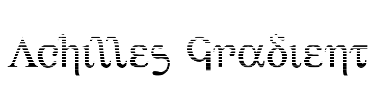 Achilles Gradient Font