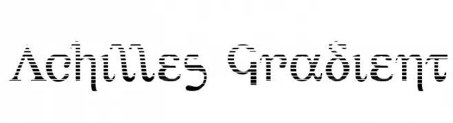 Achilles Gradient  font caratteri gratis