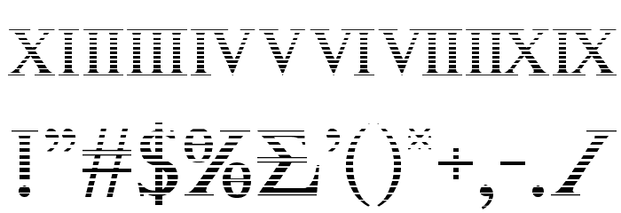 Achilles Gradient Font OTHER CHARS