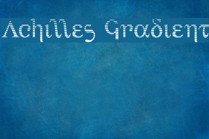 Achilles Gradient Font examples