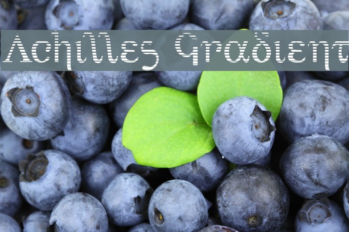 Achilles Gradient Font examples