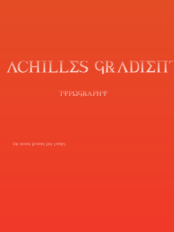 Achilles Gradient Poster