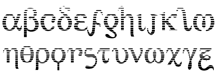 Achilles Gradient Font LOWERCASE
