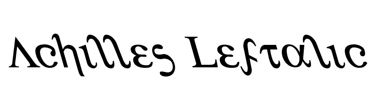 Achilles Leftalic Fonte