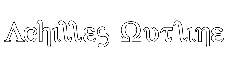 Achilles Outline  font caratteri gratis