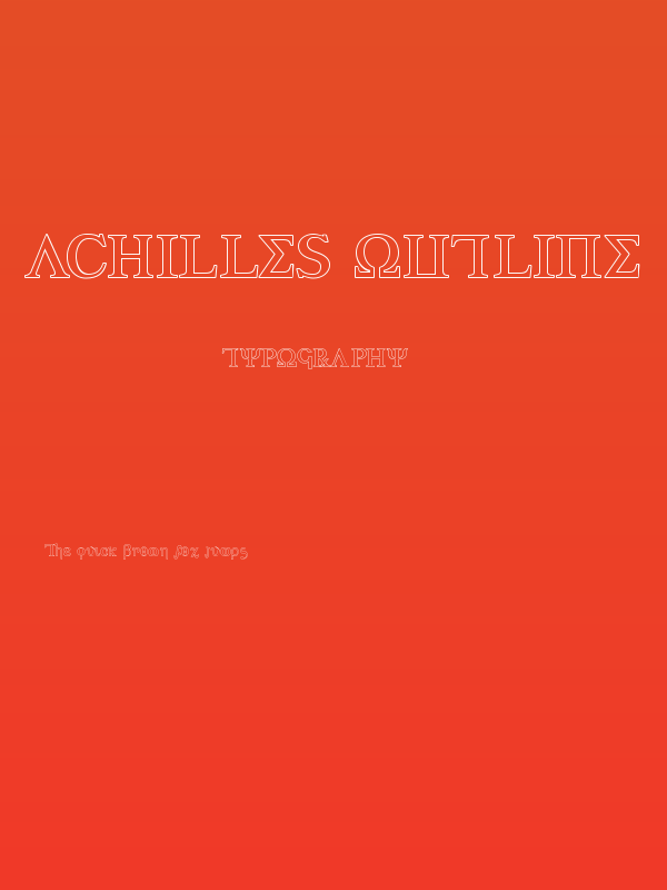 Achilles Outline Poster