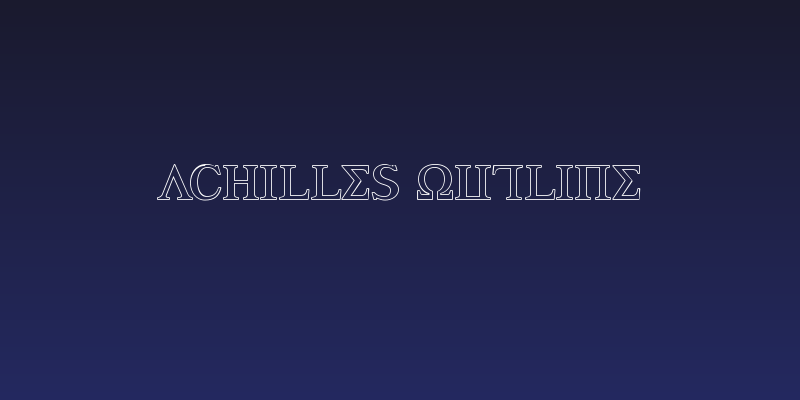 Achilles Outline Social Header