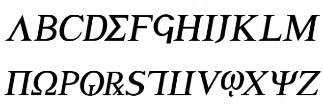 Achilles Semi-Italic Fuentes MAYÚSCULAS