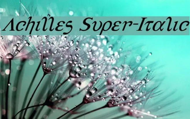 Achilles Super-Italic Example 3