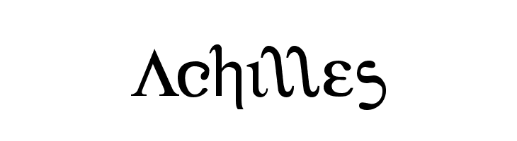 Achilles  font caratteri gratis