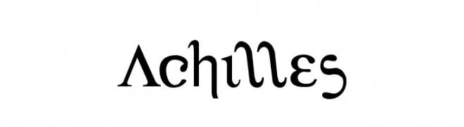 Achilles  Скачать бесплатные шрифты