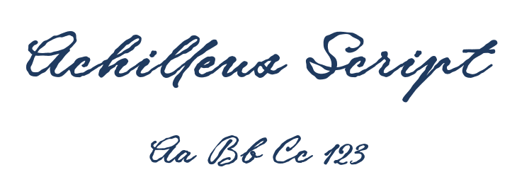 Achilleus Script Font Preview
