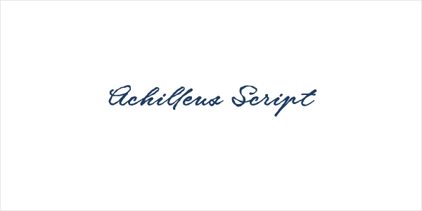 Achilleus Script Logo