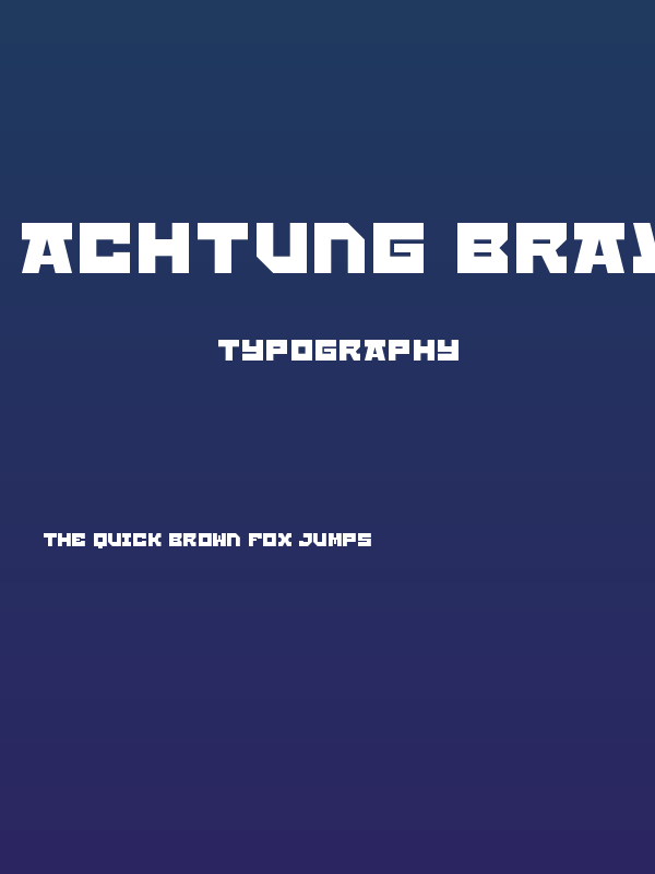 Achtung Bravo Poster