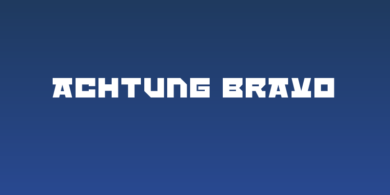 Achtung Bravo Social Header