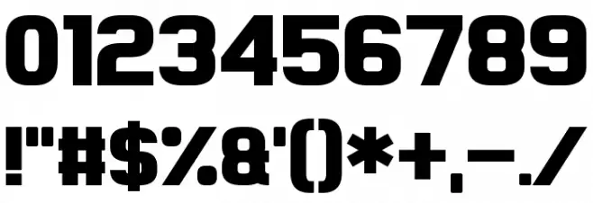 Achtung! Polizei Font OTHER CHARS