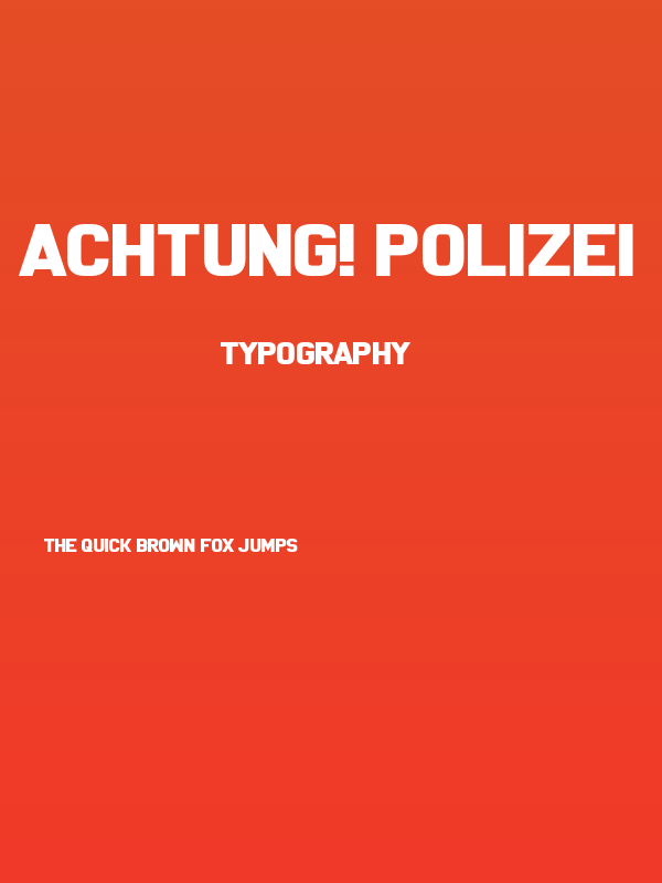 Achtung! Polizei Poster