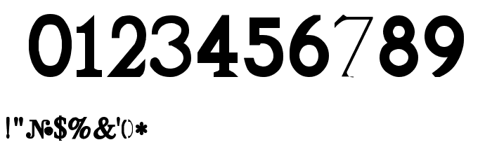 Achveullbold Font OTHER CHARS