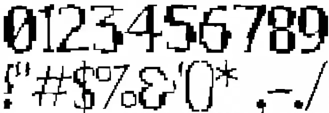 Acid 2 Font OTHER CHARS