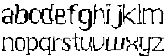 Acid 2 Font LOWERCASE