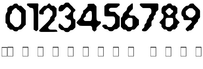 Acid-Bath Font OTHER CHARS