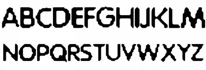 Acid-Bath Schriftart Groß