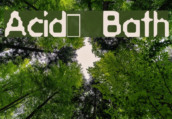 Acid-Bath Font examples