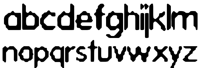 Acid-Bath Font LOWERCASE