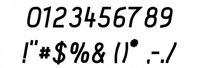 Acid Bold Italic Polices AUTRES CHARS