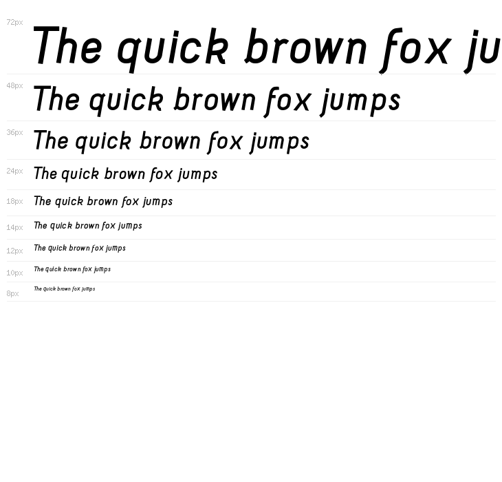 Acid Bold Italic Waterfall