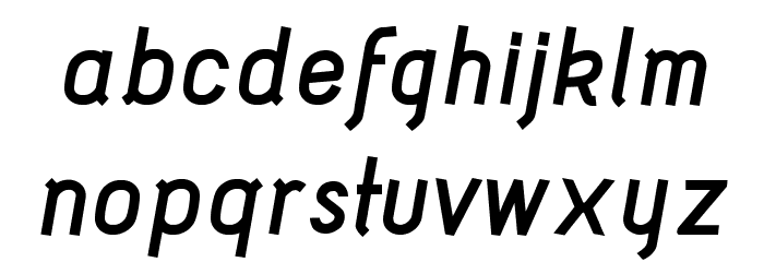 Acid Bold Italic Шрифта строчной
