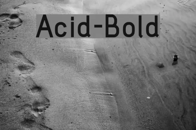 Acid-Bold Fonte examples